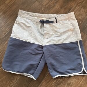 Helly Hansen Board Shorts Men's XL Blue Adjustable Belt Swim Trunks